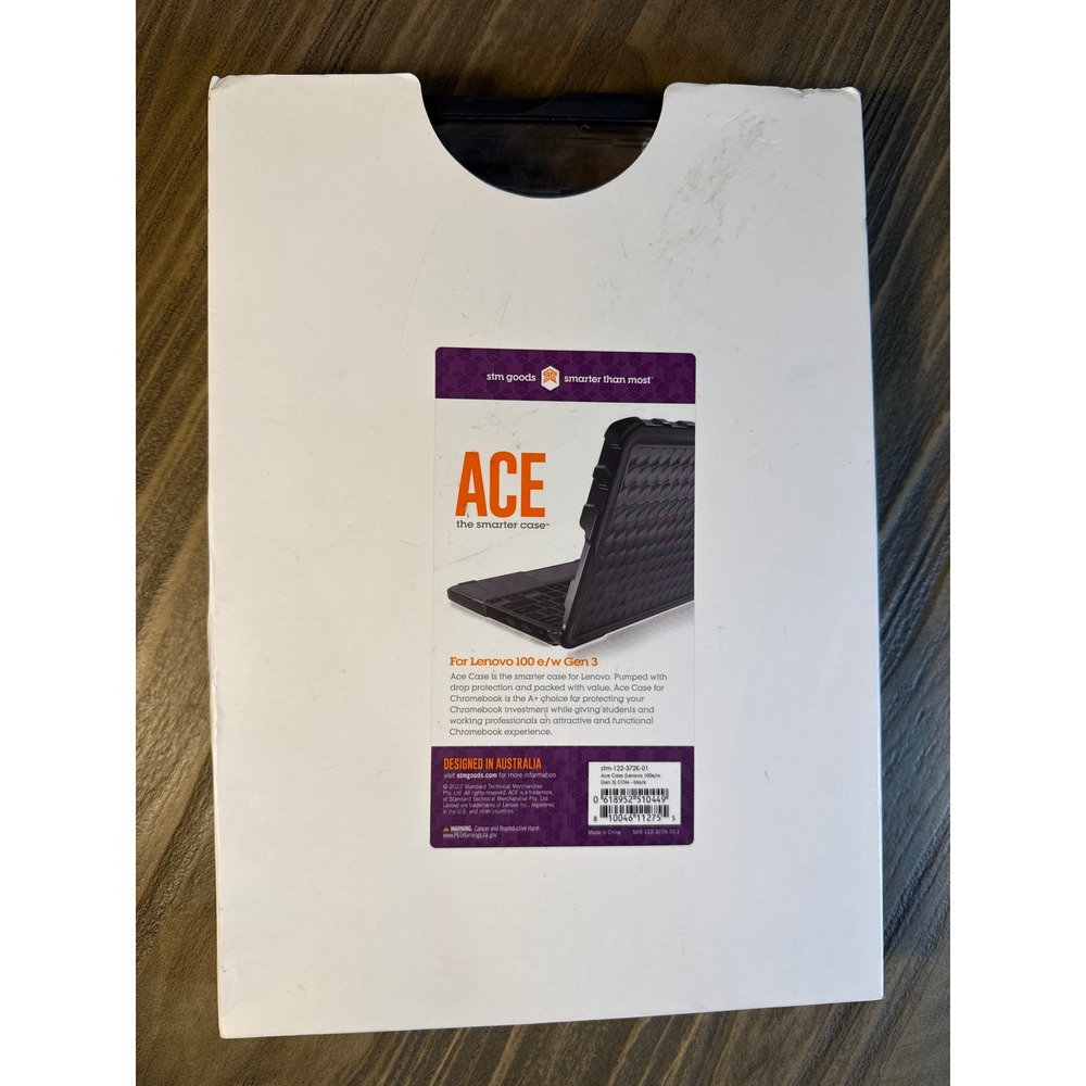 STM‎ Goods Ace Case Lenovo 100e/w Gen 3 Chromebook Black New Rugged Drop Cover